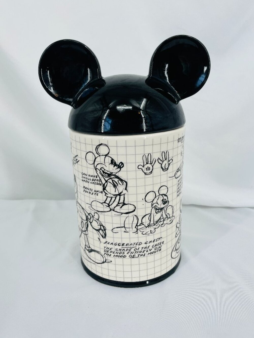 Mickey Mouse Kitchen Canister with Sketch Art